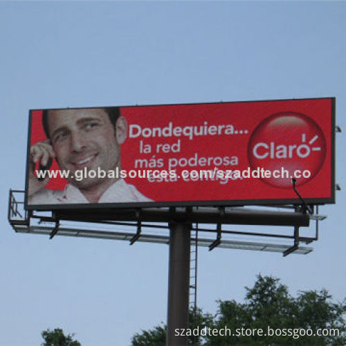 P16 LED Digital Billboard, Installed Near Highway for Advertising Purposes